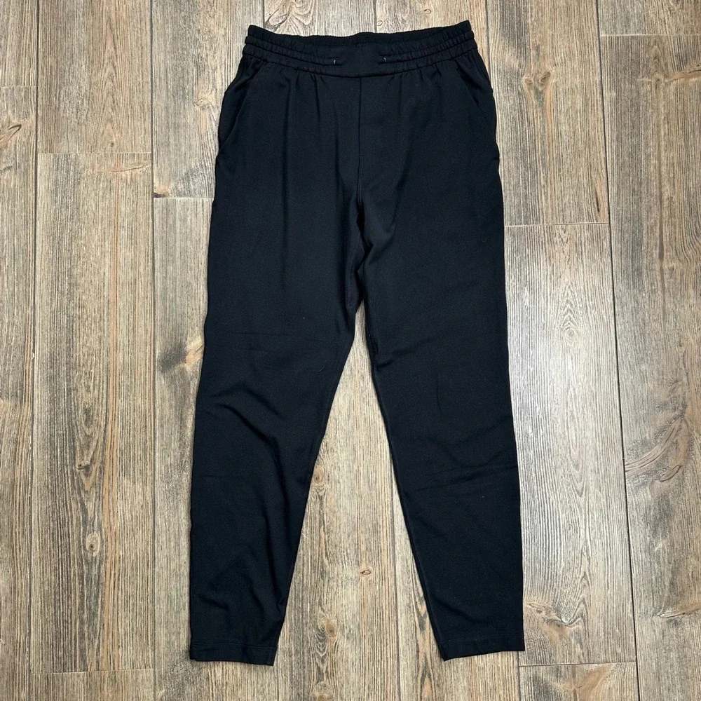 Lululemon Soft Jersey Jogger Mens Small Black Tapered Athletic Pants LM5AY2S